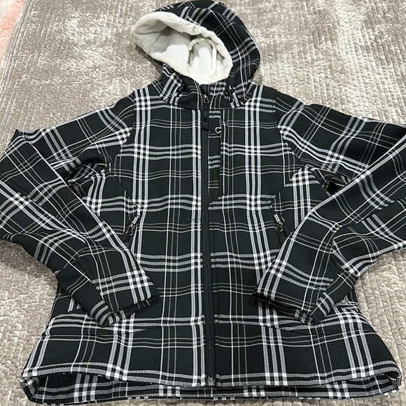 Spyder black & white plaid jacket - Picture 7 of 12